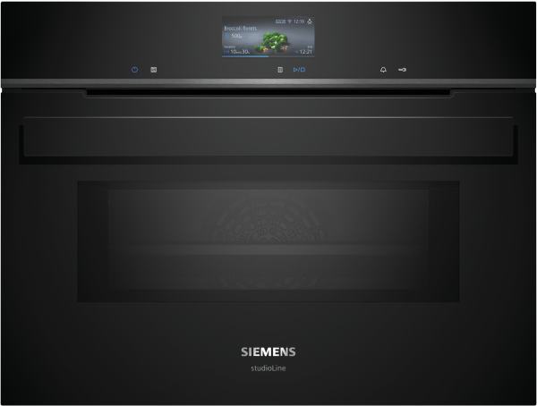Siemens CM976GMB1 - iQ700, Backofen mit Mikrowelle, Schwarz, 60 x 45 cm, 5 Jahre Garantie!